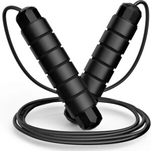 Adjustable Speed Jump Rope - Tangle-Free Cable for Fitness & Home Exercise