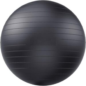 Yoga & Exercise Ball – Stability Ball for Fitness, Pregnancy & Office Use (Pump Included)